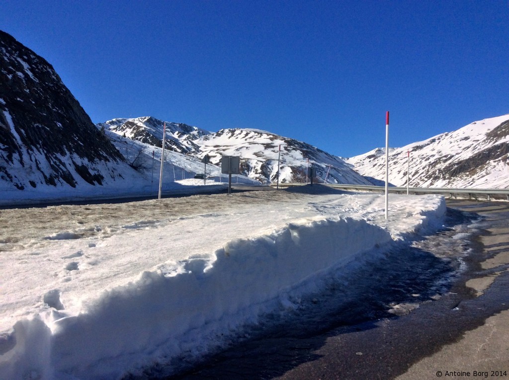 A photo of the road leading to Andorra from France
