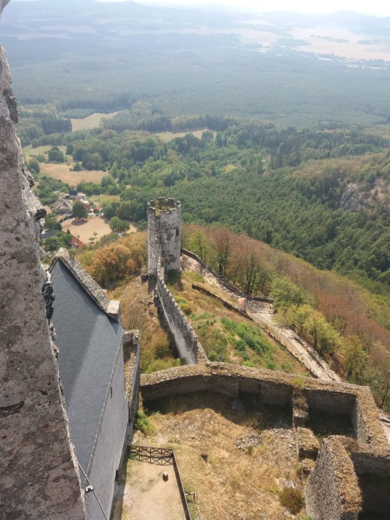 A photo of the view on Bezděz castle - Liberec, Czechia