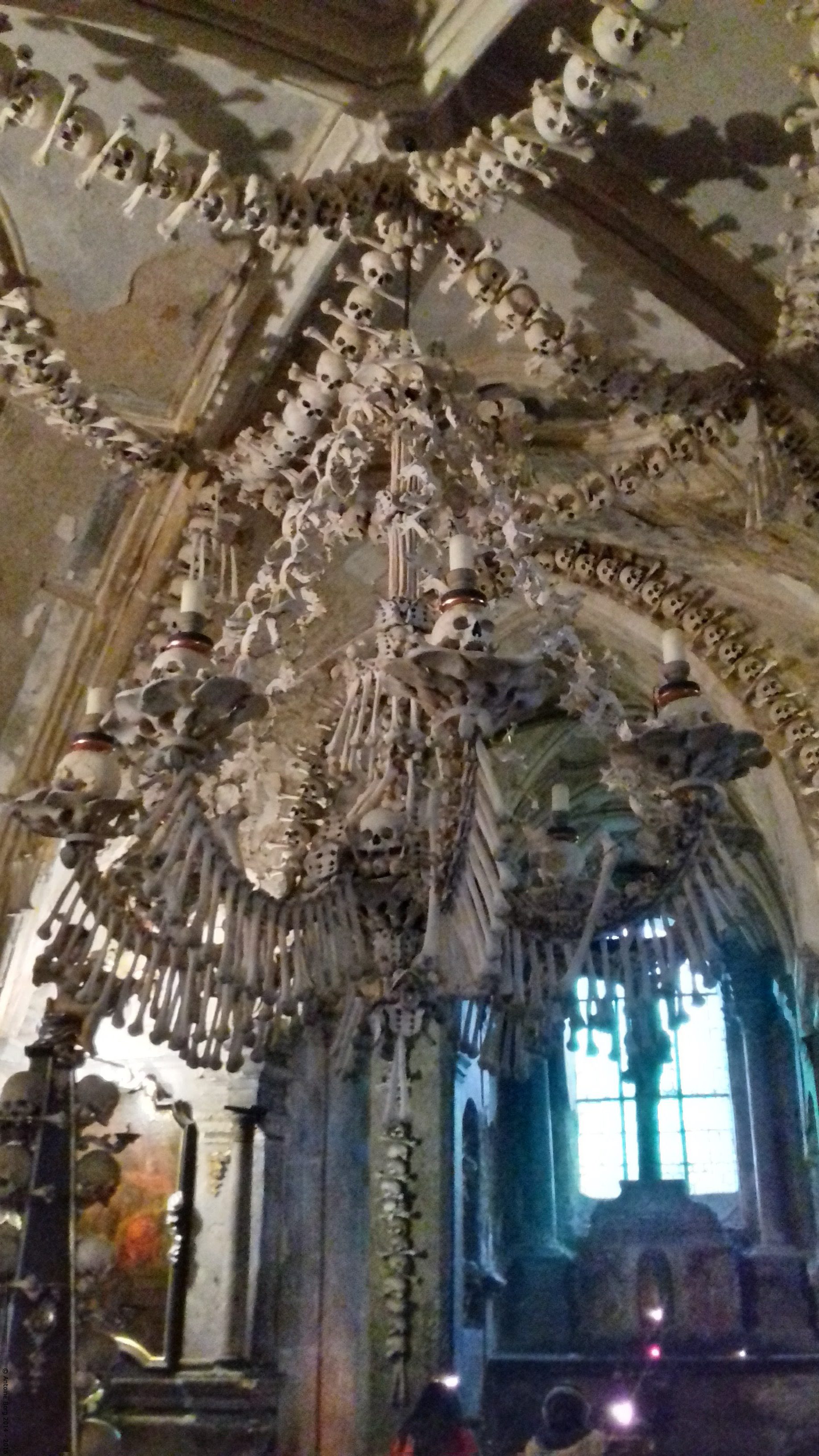 A photo of the Bone Chandelier - Kutna Hora, Czechia