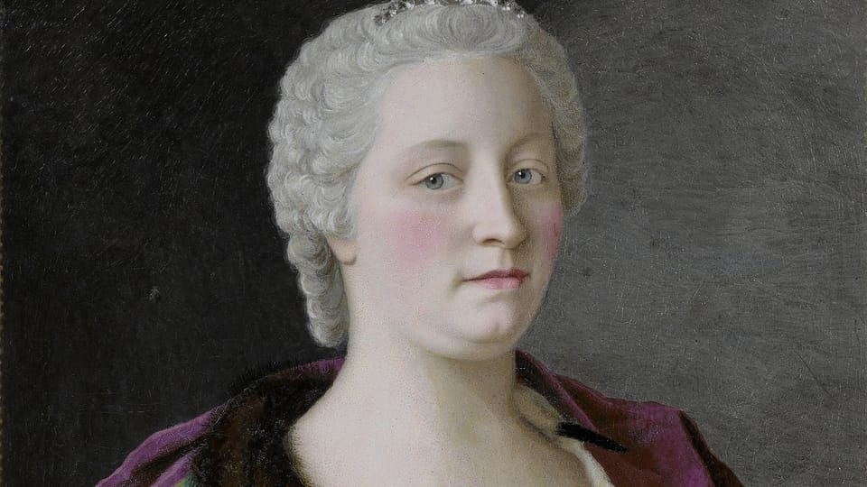 A portrait of Maria Theresa